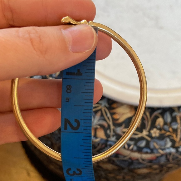 Rare Victorian Figa Fists Solid Brass Bypass Bracelet Diamond Pattern - Picture 15 of 15